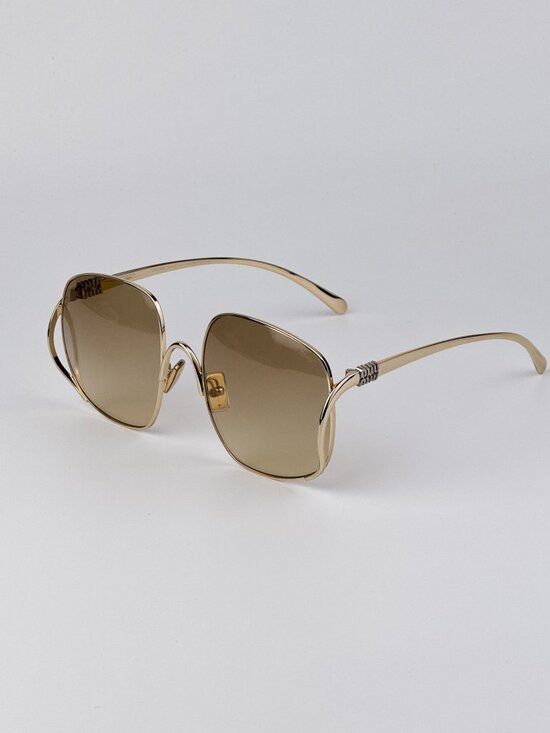 Miu Miu Women’s Sunglasses – Gold Yellow Gradient Square (MUA57S 5AK20S) main image 9